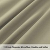 PiccoCasa Zippered Pillowcases, 100% Brushed Microfiber Polyester Pillow Case Cover,
