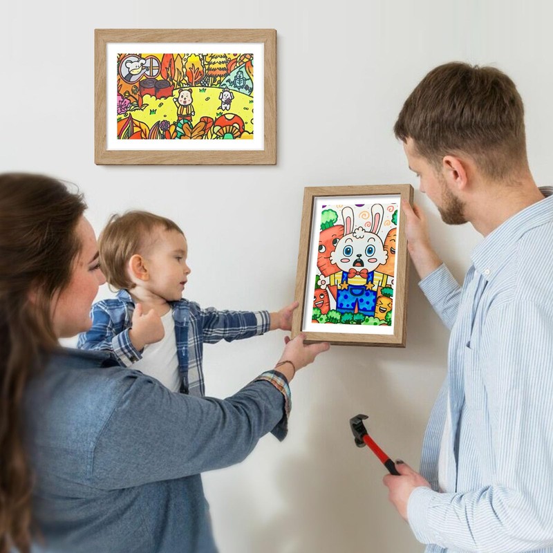 IMMERROT 4 Pack Kids Art Frames 8.5x11 Inch Kids Artwork