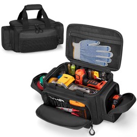 Trahzia Small Tool Bag With Anti-Friction Bottom, 12-Inch Tool Organizer