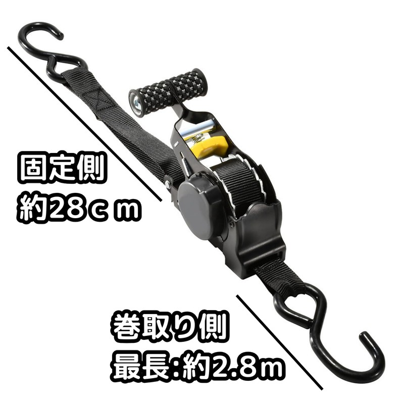 GANGWAY JAPAN Tie Down Belt, Automatic Winding, 1.0 in x