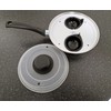 2 Cups Egg Poacher Pan With Plastic Vented Lid And