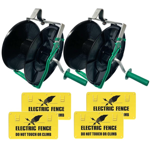 PK2 Electric Fence 3:1 Standard Geared Reel Plus 4 Warning