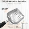 katmerio Cat Scoop, Non-Stick Cat Litter Scoop, Robust Aluminium Sieve