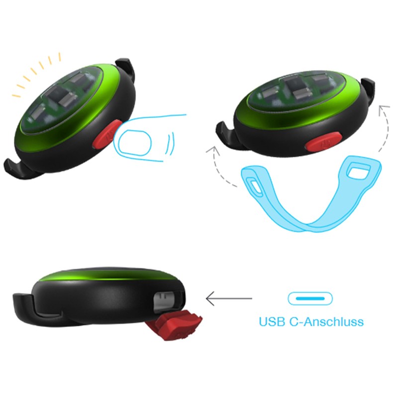 Curli Luumi Safety LED Red