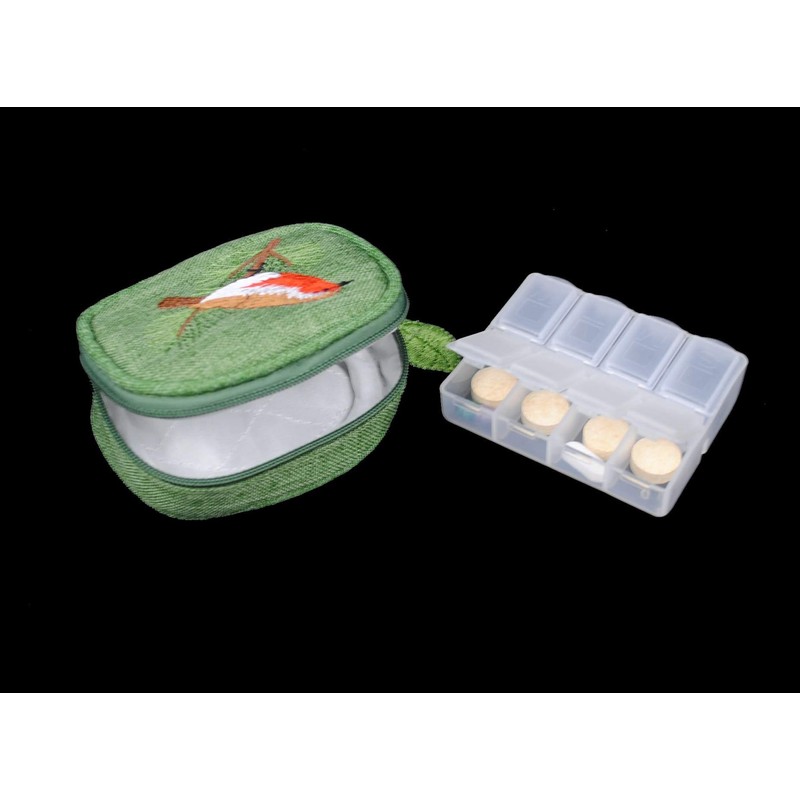 Pill Box Purse in a Robin Design