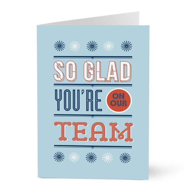 Hallmark Employee Appreciation Cards (Glad You're On Our Team) (Pack of 25 Greeting Cards)