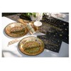 Santex 6646-3-30 Sparkling Happy Birthday Table Runner, Black/Gold