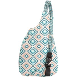 KAVU Mini Rope Bag Cotton Sling - Sunset Diamond