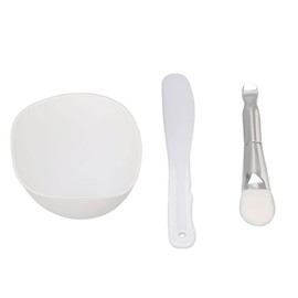 Mask Mixing Bowl Set, 3 PCS DIY Mask Tools DIY Portable Spatula Mask Tool Set with Soft Brush Mask Applicator Mask Tool Set Mixing Bowl Set for Mask Making