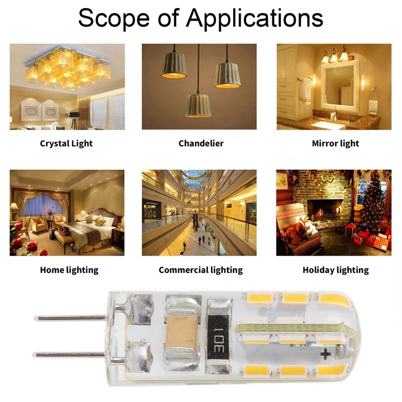 10pcs G4 LED Bulb Double Feet Base 1.5W AC110V 110LM