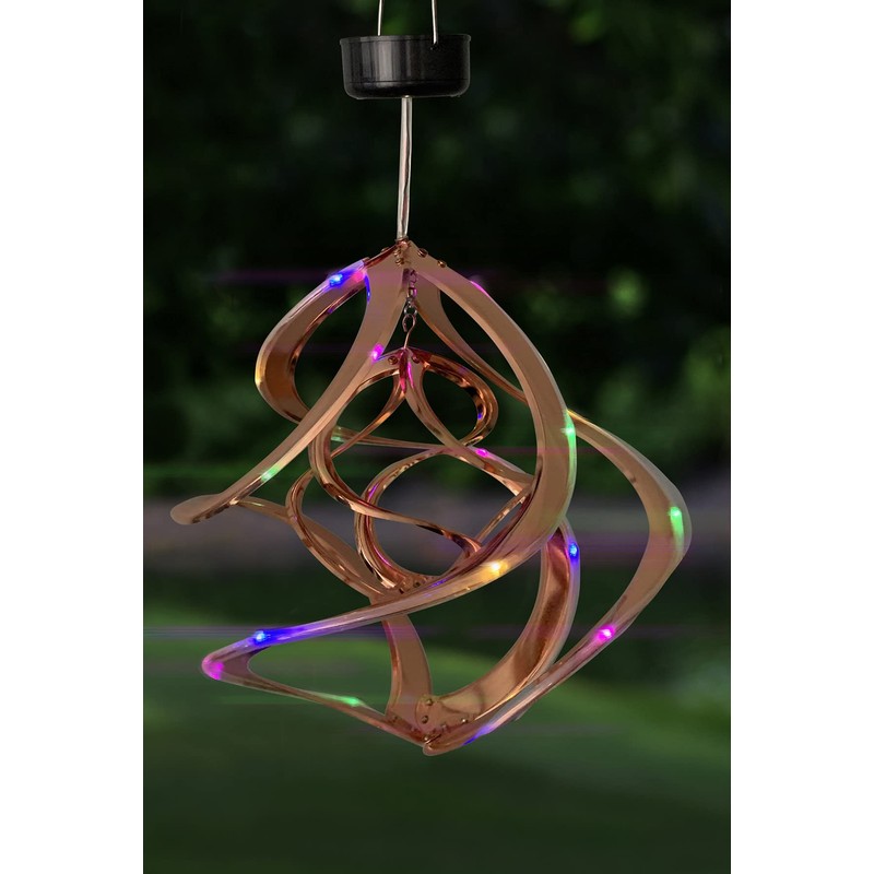 Red Carpet Studios Double LED Lighted Cosmix Spinner, 14-Inch, Copper