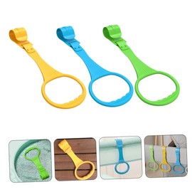 Hohopeti 6pcs Pull Rings for Crib Balance Assist Tools for Newborns Durable Pull up Rings for Boy Girl Walking Support Easy Installation Green