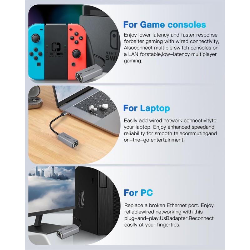 USB c ethernet Adapter，USB c to ethernet Adapter，ethernet to USB