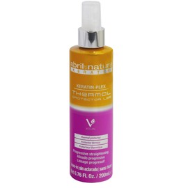 abril et nature Keratin Plex Liss Thermal Protection | Progressive Straightening Without Rinsing | Anti-Frizz | Repairs Damaged Hair and Makes Combing Easier, 200 ml, Vegan