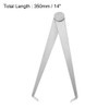 sourcing map 350mm 14-inch Inside Outside Caliper Stainless Steel Firm