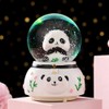 Panda Snow Globe, caja de música de 80 mm para