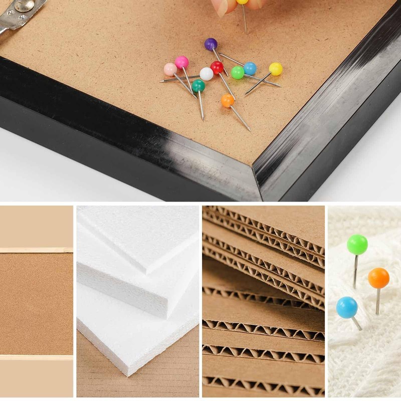 500pcs Colourful Push Pins, Map Pins Drawing with Plastic Round