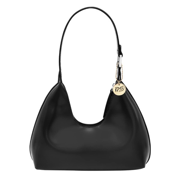 PS PETITE SIMONE Small Shoulder Bag for Women Everyday Purse Trendy Hobo bag Crescent Bag Structured Purse