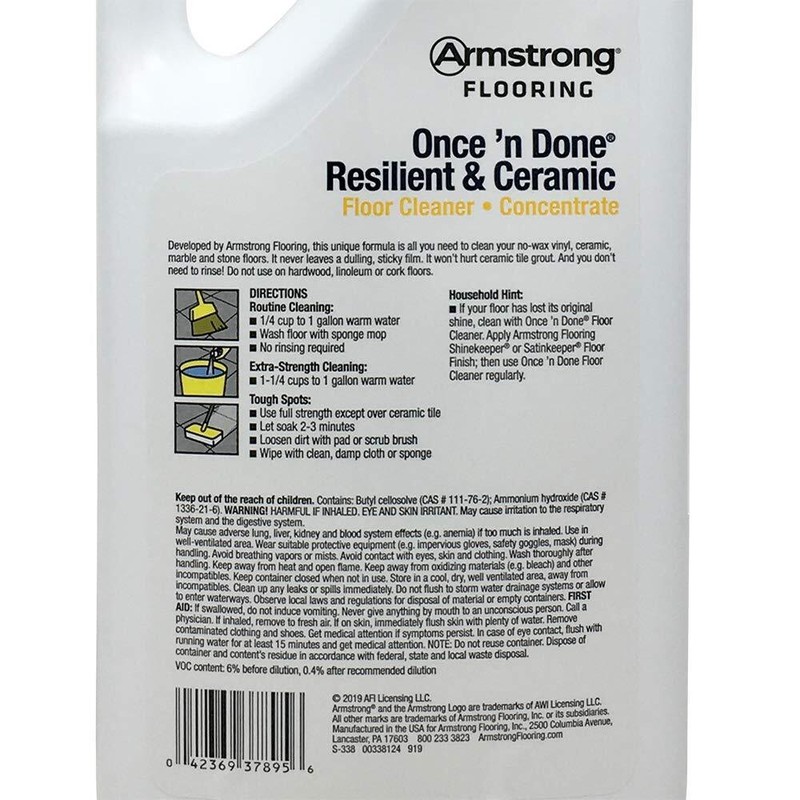 Armstrong Hardwood and Laminate Floor Cleaner 32 Fl Oz Concentrate