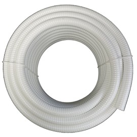 Maxx Flex (1/2" Dia. x 50 ft) - HydroMaxx White Flexible PVC Pipe, Hose, Tubing for Pools, Spas and Water Gardens