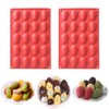 HYCSC 20 Cavity Madeleine Pan, 2 moldes de silicona antiadherentes