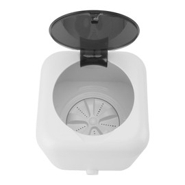 Mini Washing Machine, 5 10 20min Timing USB Rechargeable Mini Compact Washing Machine 5V PP Top Loading for Home (White)