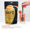Long Plastic Spoons - 9 Inch - Heavy Duty Long