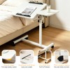 Overbed Table with 4 Wheels - Height Adjustable Hospital Table
