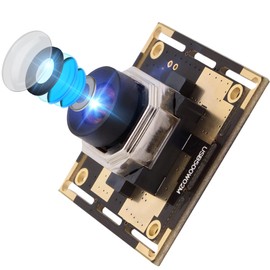 ELP Autofocus Webcam, 5 Megapixels, USB Camera Module, Wide Angle, 100 Degree Distortion Lens, Web Kamera Module, Full HD, Autofocus Camera, 5MP, 1944P, CMOS, OV5640, Compatible with Digital