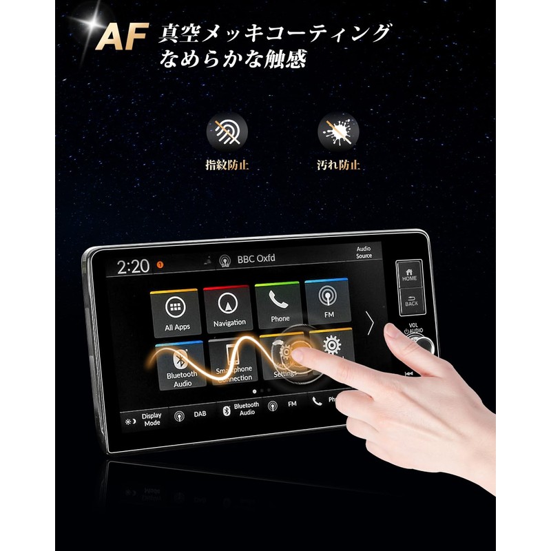 ECOZEN Honda Civic Type R Fl5 Car Navigation Film, Tempered