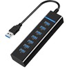7-Port USB 3.0 Hub - High-Speed with LED Indicator -