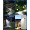 Kaxiida Solar Lights Outdoor Waterproof IP68, 3 Lighting Models Solar