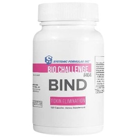 Systemic Formulas #404 Bind 120 Capsules, Activated Charcoal Capsules Powerful Cleanse Supplement for Optimal Health