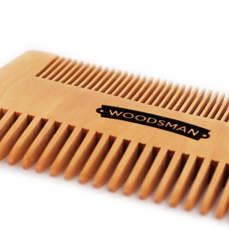 Woodsman - Kit De Cepillo y Peine para Barba y