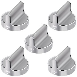 Techecook Upgraded W10766544 Gas Stove Knobs Replacement for WFG540H0ES1 WFG540H0ES0 Whirlpool Range Oven Knobs - Replaces W10430807 W10676228 AP5958476 4248219 EAP10067059 PS10067059 (5PACKS)