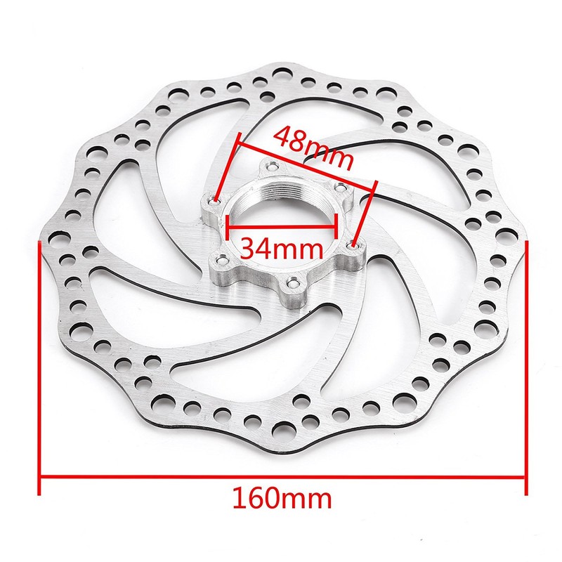 BlueSunshine Front and Back Disk Brake Kit - 160mm For