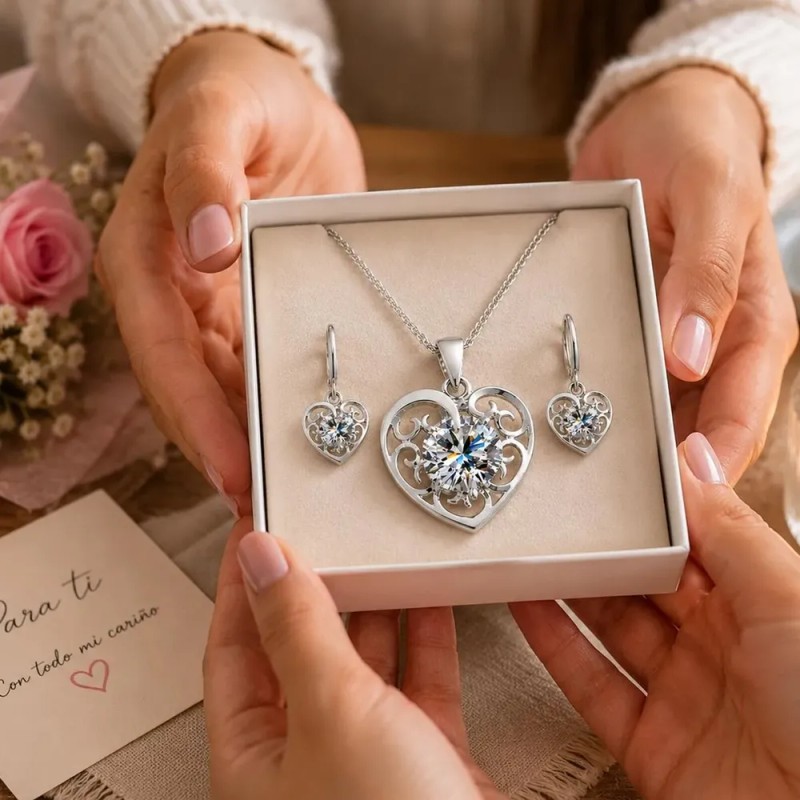 High Monaco - Joyeria Set De Cadenas Y Aretes, Mxvyc-005,