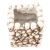 Skull Pen Holder White Resin Makeup Brush Holder Organiser Decoration