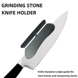 Black knife sharpener Angle Guide. Whetstone Knife Blade Sharpener Sharpening Stone Angle Guide 1-Pack, 4 Angles-12°, 14°, 18°, 30°, Perfect Assistance for Grinding Knife Blade