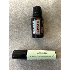 doTERRA Homemade Essential Oil Roll On Bottle  ~ doTERRA Cedarwood 10ml