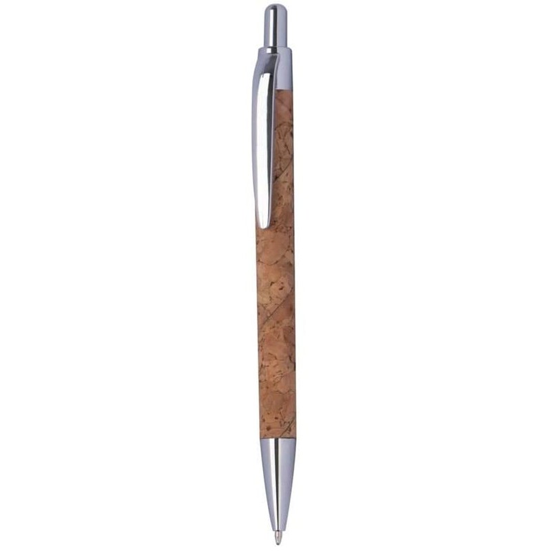 noTrash2003 Set of 10 Retractable Ballpoint Pens with Cork Barrel