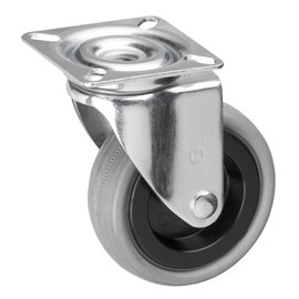 Meister Swivel Castor ✓ ✓ Rubber Wheels ✓ Soft Tread Plate ✓ |/Transport Roller Bearing Castor Heavy Duty Roll, 800660