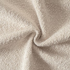 MIULEE 20x20 Inch Decorative Pillow Covers for Couch Bed Set of 2 Textured Boucle Neutral Throw Pillow Covers Oatmeal Accent Solid Pillowcases Sofa Living Room Home Decor