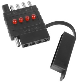 MaxxHaul 5-Way Trailer Wire Circuit Continuity Tester - 2 Pack, Black