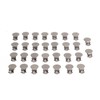 30pcs Metal Round Pacifier Clips for Toddler Rust Prevention Electroplated