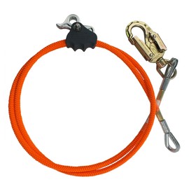 ProClimb All-in-One Adjustable Tree Lanyard Flip Line Kit with Removable Better Grab Adjuster & Swivel Eye Snaphook | for Fall Protection, Arborist, Tree Climbers | 5/8 Inch x 15 Feet
