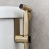 Hand Shower Holder Brushed Gold, Biveah Stainless Steel Toilet Tank