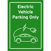 Classic Home Store Electric Vehicle Parking Only Green EV Car