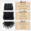 Benehair 22" Clip in Hair Extensions 12 Pcs Long Curly