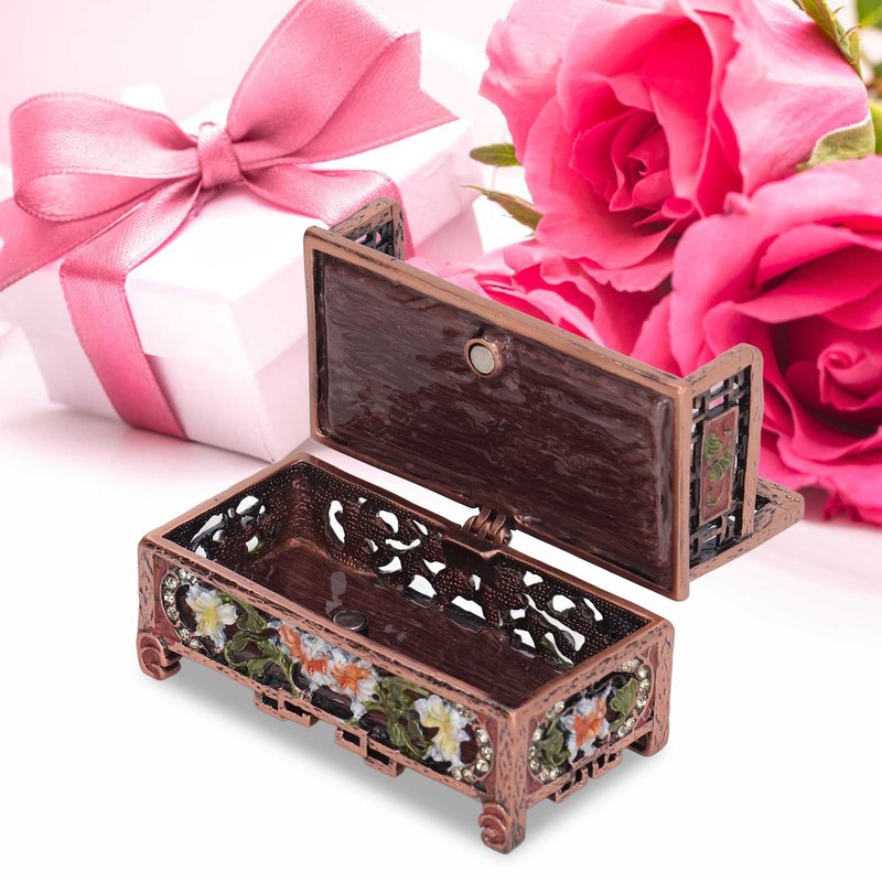 Vintage Jewelry Box Antique Sofa Shape Desktop Jewelry Box Trinket